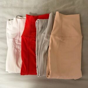 LOT OF FOUR BRAND NEW ALO YOGA MOTO LEGGINGS SIZE SMALL RARE
